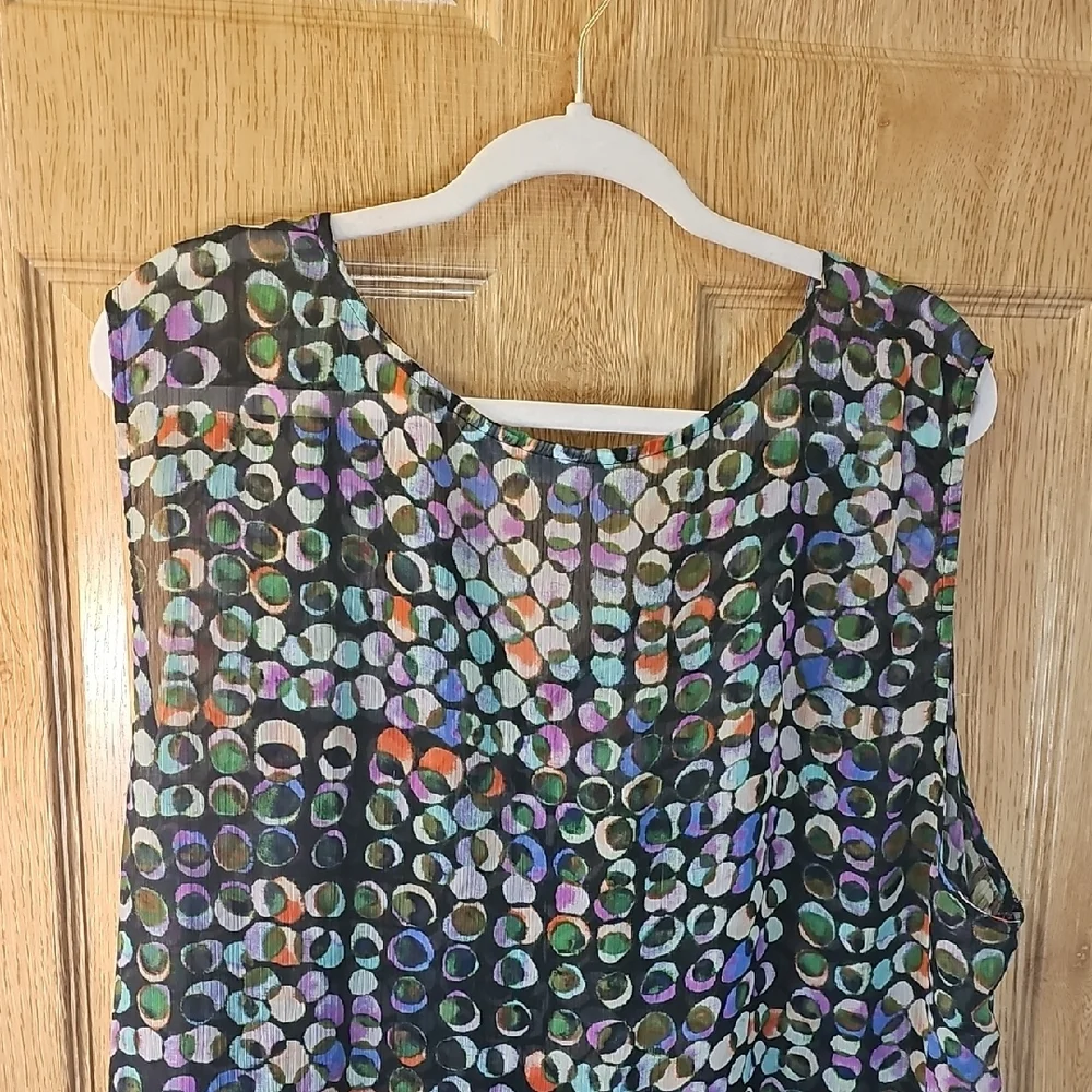 Liz Claiborne Colorful Patterned Blouse - Picture 8 of 9